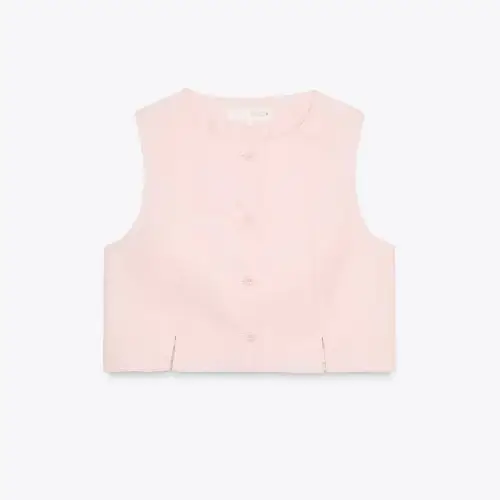 ZARA スリット入りショート丈ベスト