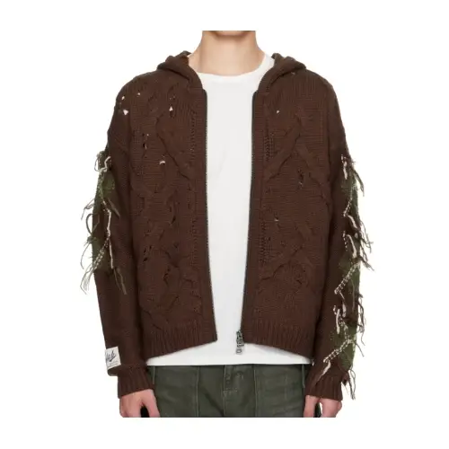 Andersson Bell Fisherman アーガイル ジップアップフーディ