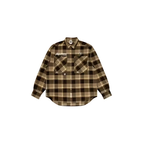 AAPE BY A BATHING APE AAPE NOW CHECK LONG SLEEVE SHIRTS