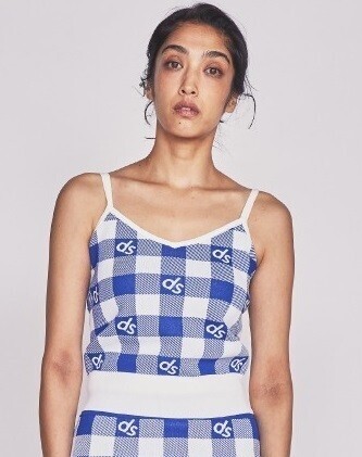 DOUBLE STANDARD CLOTHING ロゴダル糸キャミソールトップス