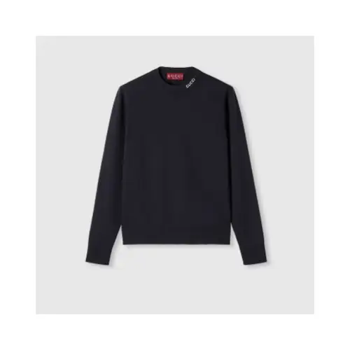 GUCCI インターシャ シルクコットン ニット セーター