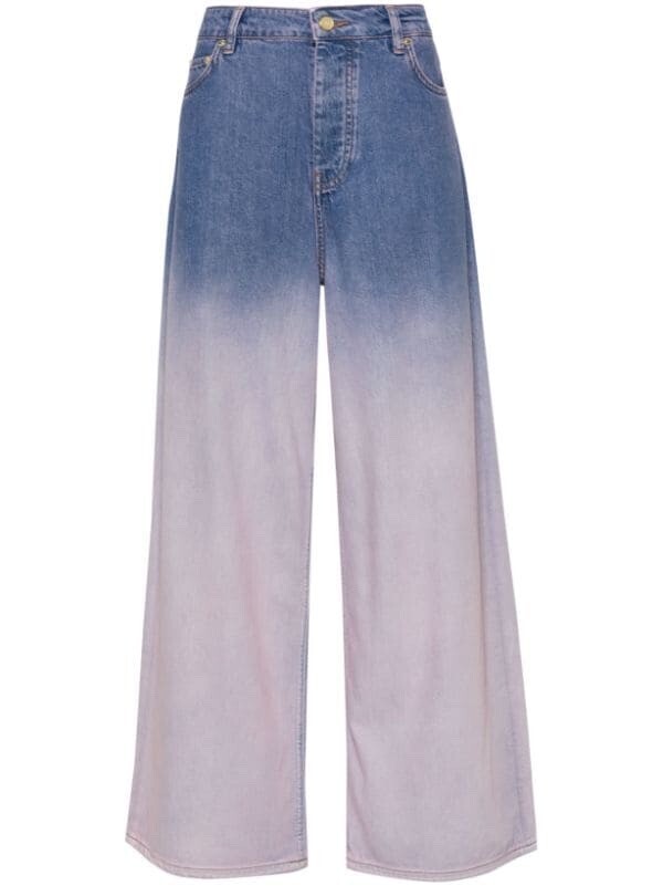 GANNI Future high-rise wide-leg jeans