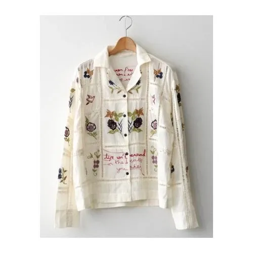TODAYFUL Embroidery Patchwork Shirts