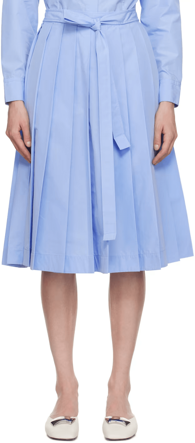 3.1 Phillip Lim ブルー ベルト ミディアムスカート