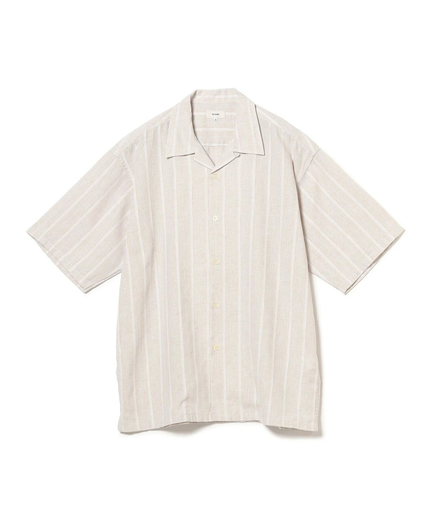 BEAMS ドビー オープンカラー シャツ 24SS summer