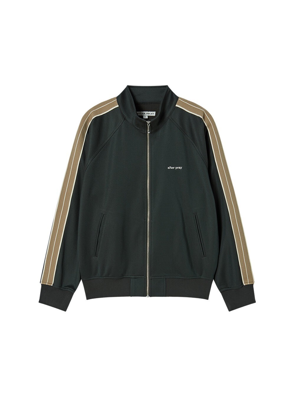 AFTER PRAY Jacquard Jersey Track Jacket Khaki