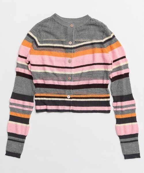 MAISON SPECIAL Mesh Border Cardigan