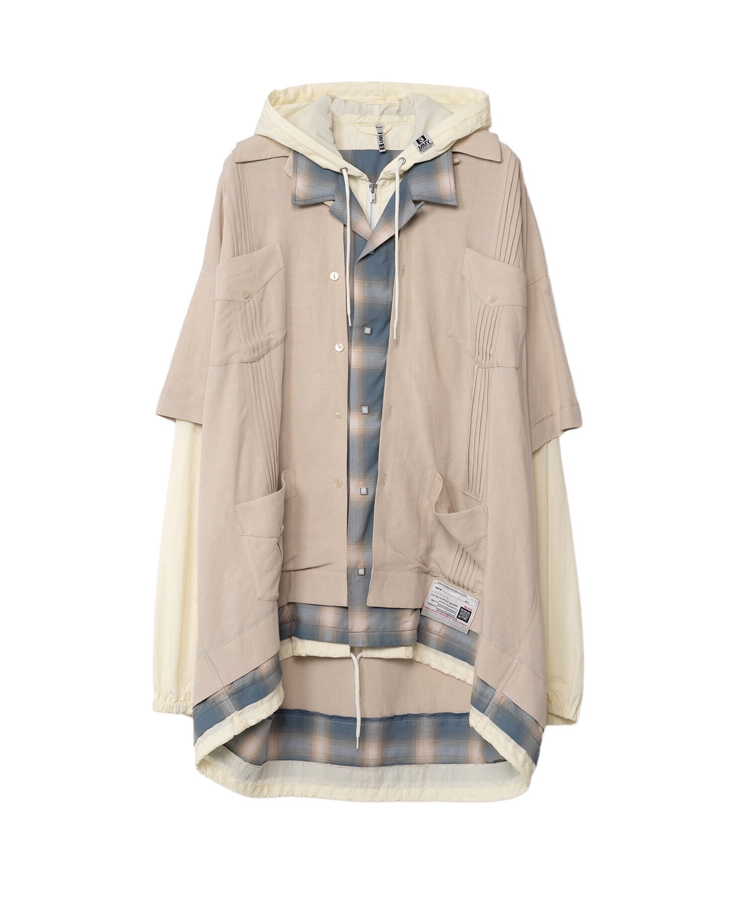 Maison MIHARA YASUHIRO Triple Layered Hooded Shirt