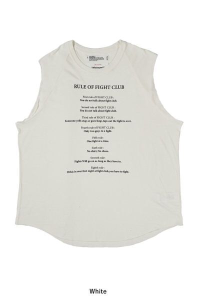 DAIRIKU Rule No-Sleeve Tee ルールノースリーブTシャツ