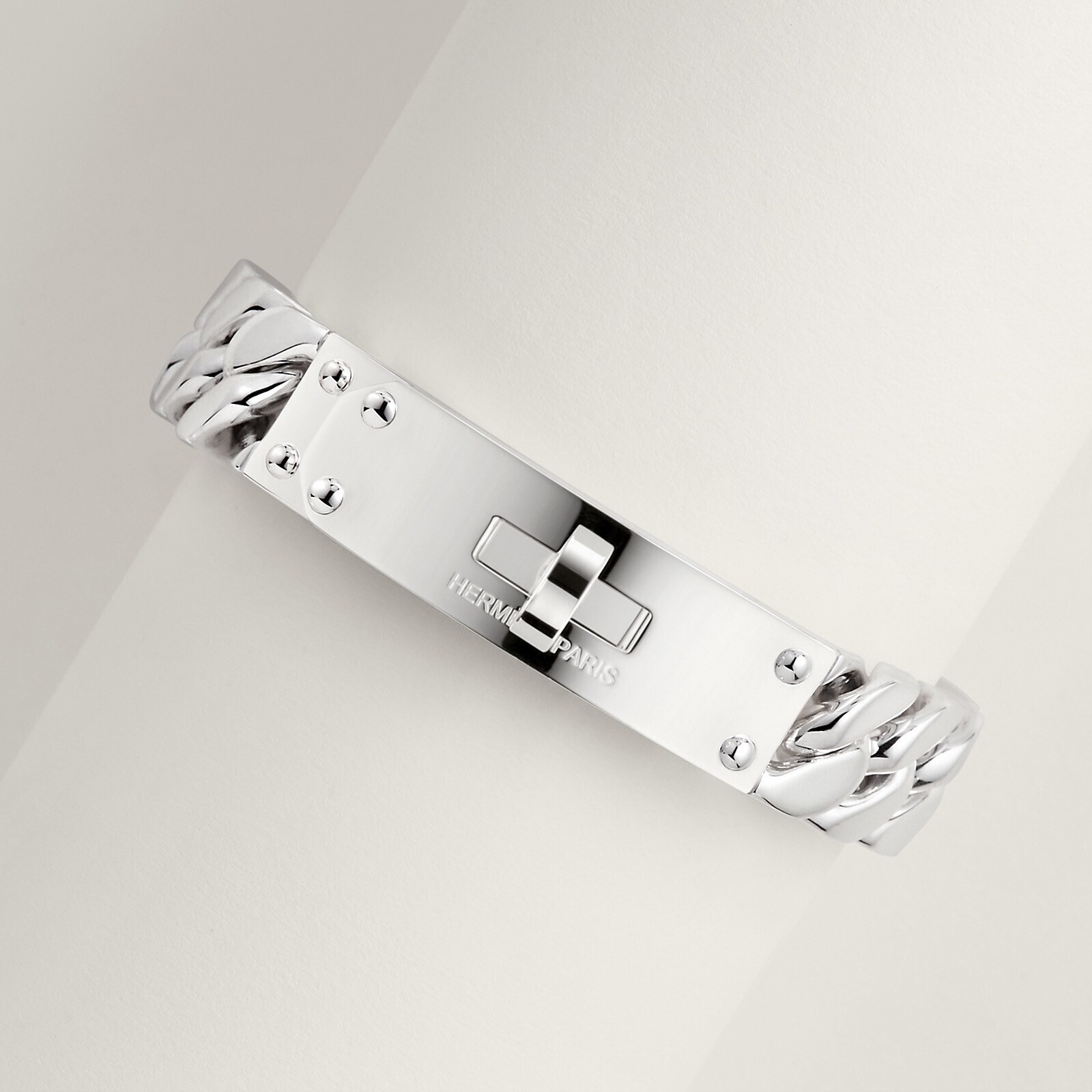 HERMES Kelly Gourmette bracelet, large model