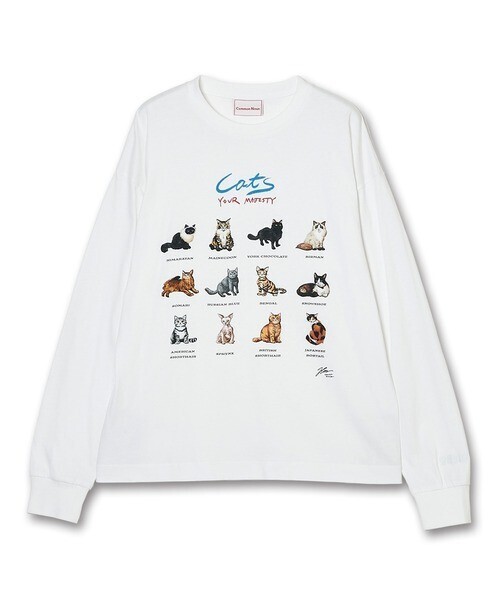 Common Noun “CAT”＆“DOG” Hirochika Machida 天竺ロンT