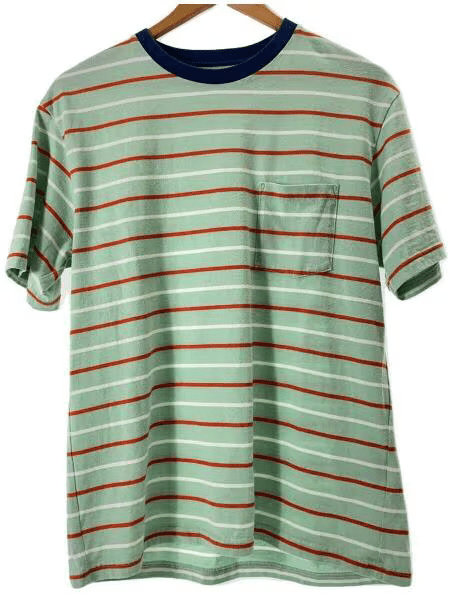 WACKO MARIA STRIPED CREW NECK T-SHIRT