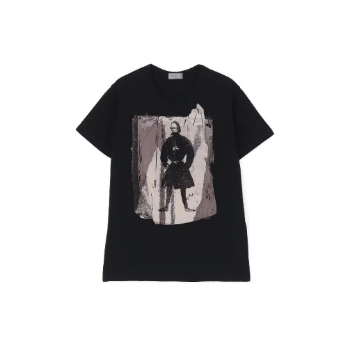 Yohji Yamamoto 30/- ULTIMA JERSEY DISCHARGE PT YY SHORT SLEEVE C