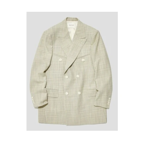 beautiful people wool silk suiting teddy double jacket