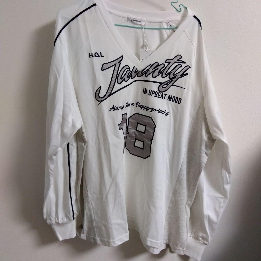 Gleam ホワイト ロングスリーブ Tシャツ