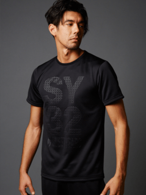 SY32 by SWEET YEARS 【6600】ハートエンボスロゴTシャツ