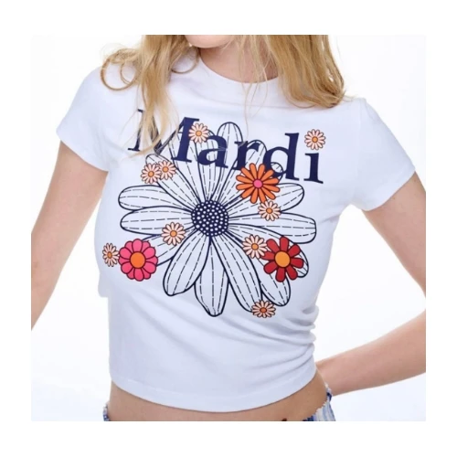 Mardi Mercredi CROPPED TSHIRT FLOWERMARDI BLOSSOM