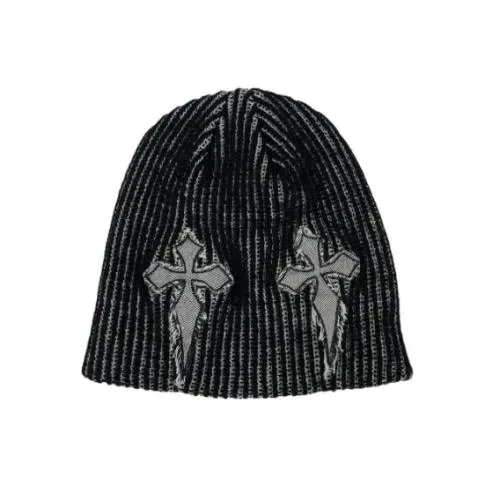 SK8ER ROCK Cross Two-Tone Beanie