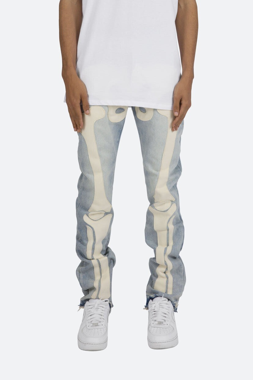 mnml D184 SKELETON STRAIGHT DENIM