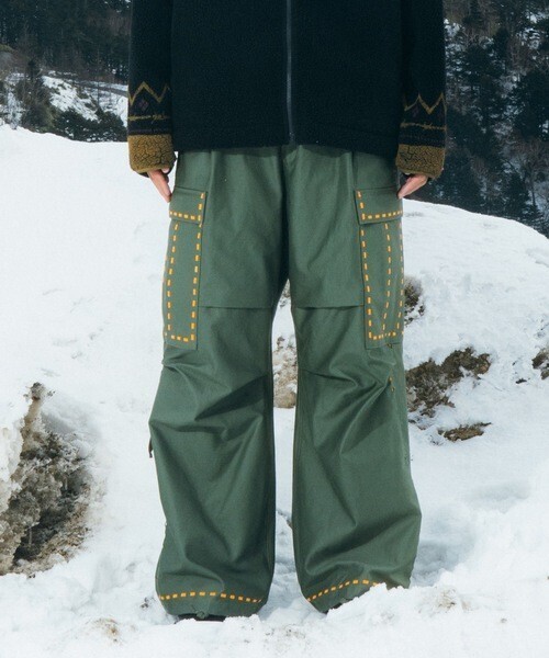 amok LASER STITCH MILITARY PANTS