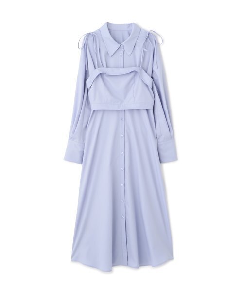 JILL by JILL STUART ビスチェ付きシャツワンピース