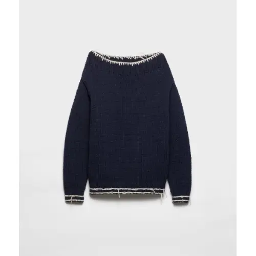PRADA Wool boat-neck sweater