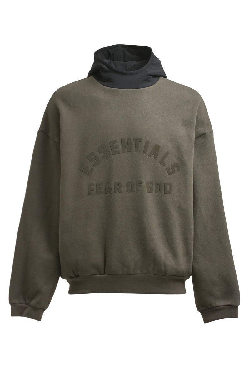 ESSENTIALS NYLON FLEECE HOODIE