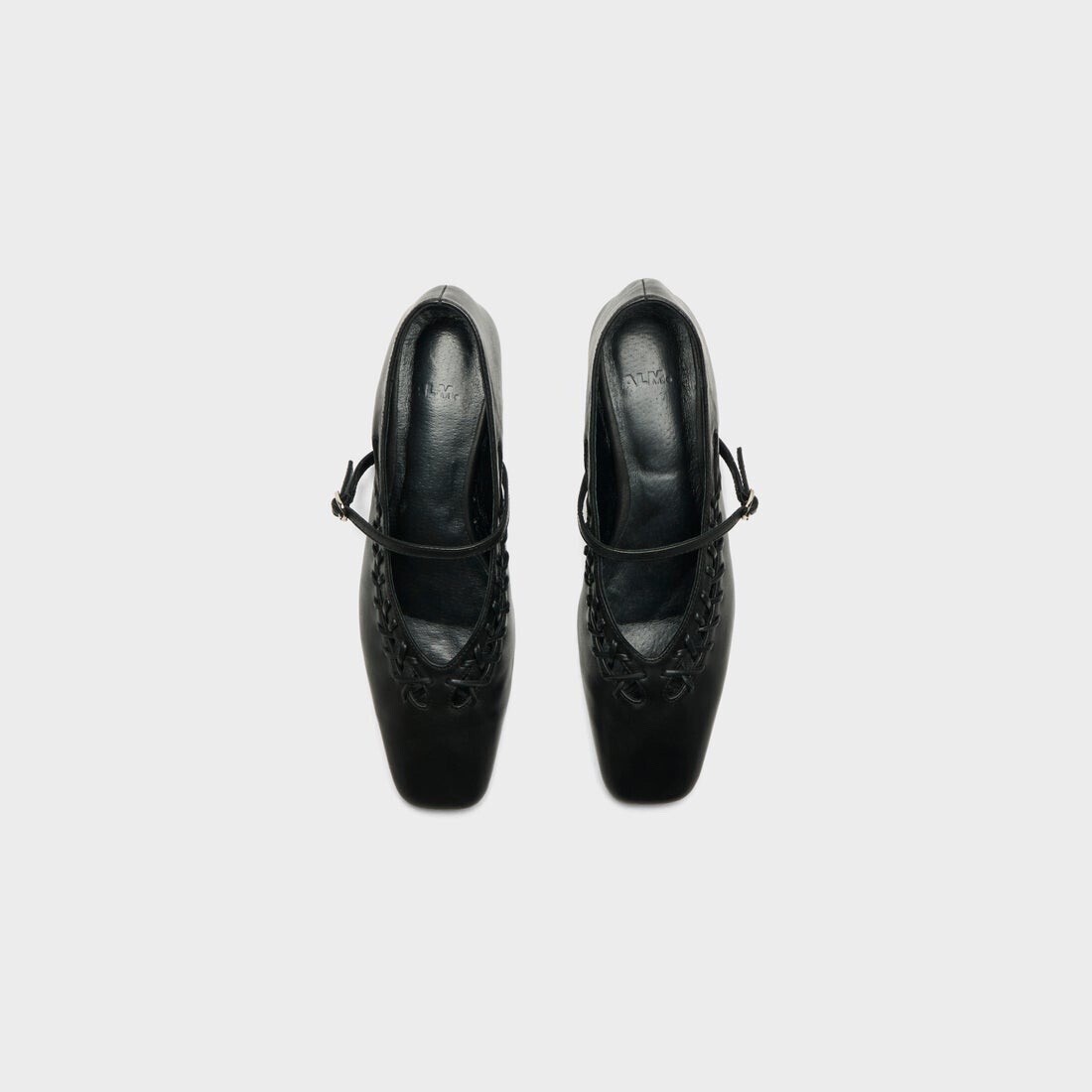 ALM. LEIRA LEATHER PUMPS （Black）