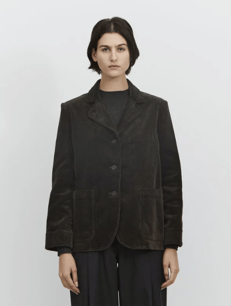 Margaret Howell Corduroy Asymmetric Collar Blazer