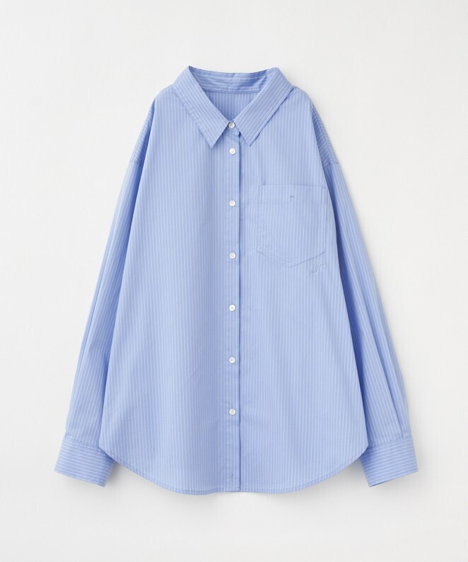 Stola. 3WAYコットンライクシャツストライプ