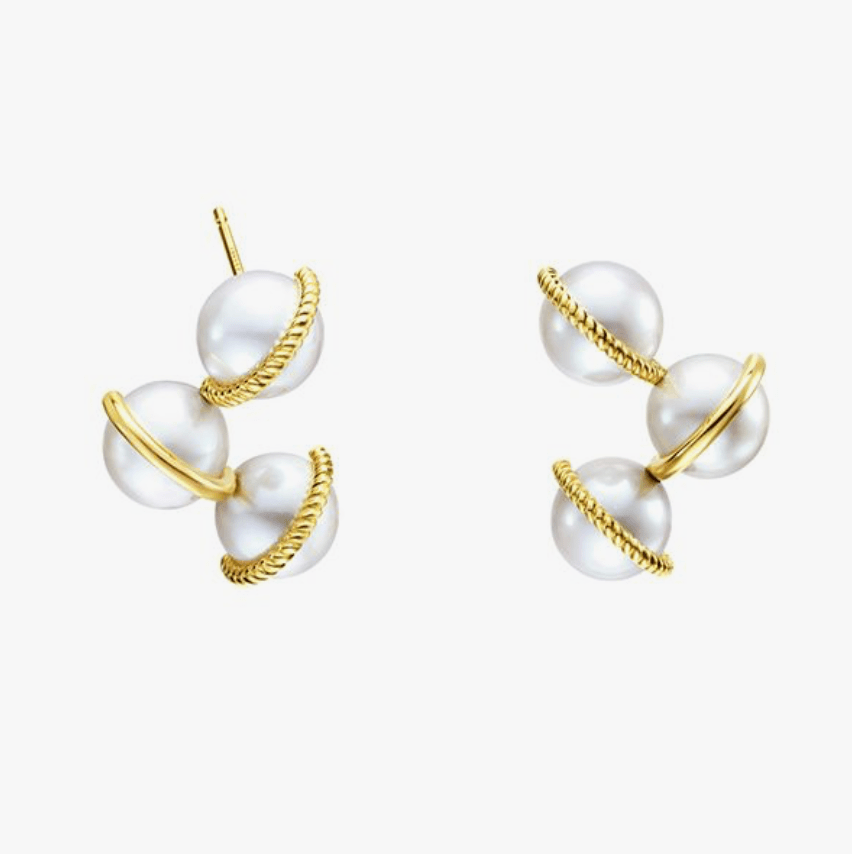 TASAKI ウォーヴン イヤリング