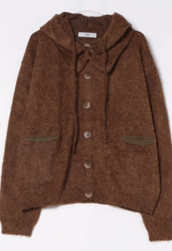 aimoha 2 way Shaggy Knit Cardigan