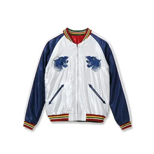 TAILOR TOYO 1950s Style Acetate Souvenir Jacket