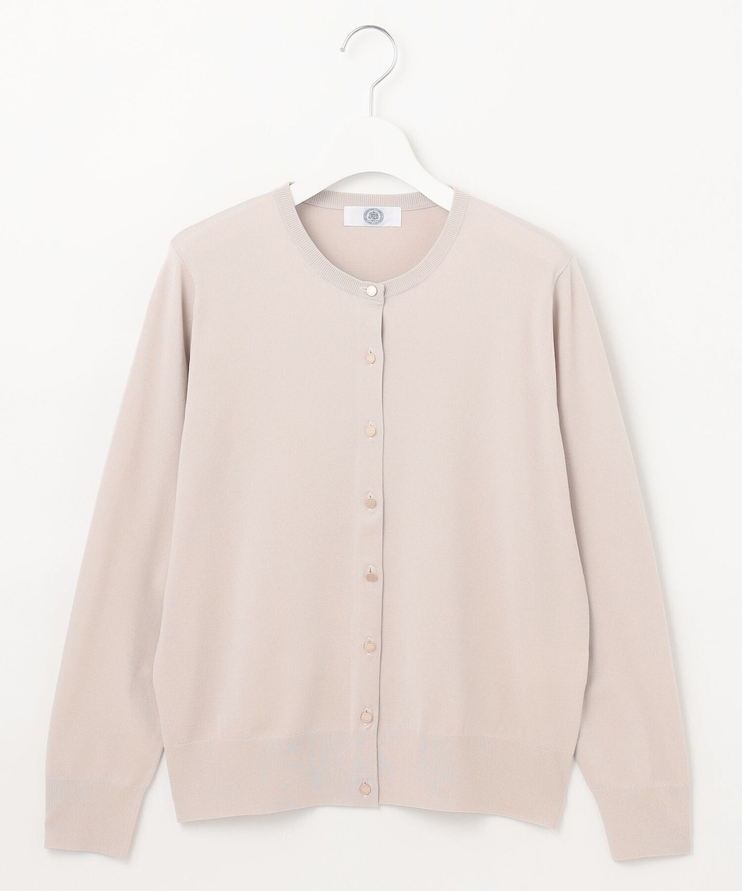 J.PRESS レーヨンエリートストレッチ クルーネック カーディガン