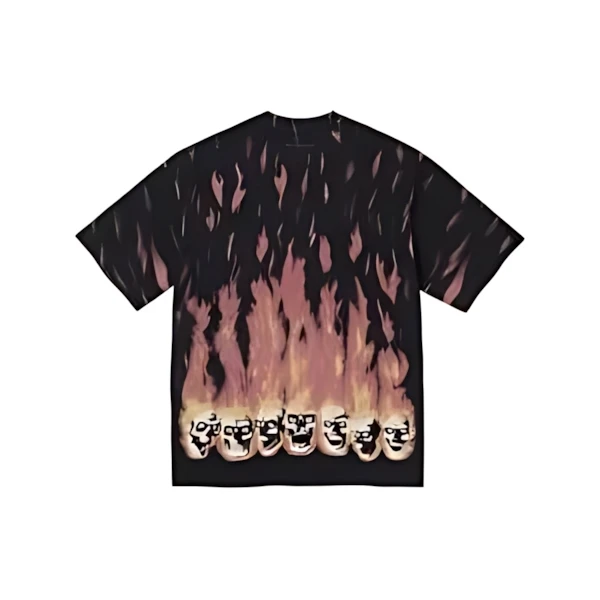 Supreme × MM6 Maison Margiela Liquid Blue Oversized Tee