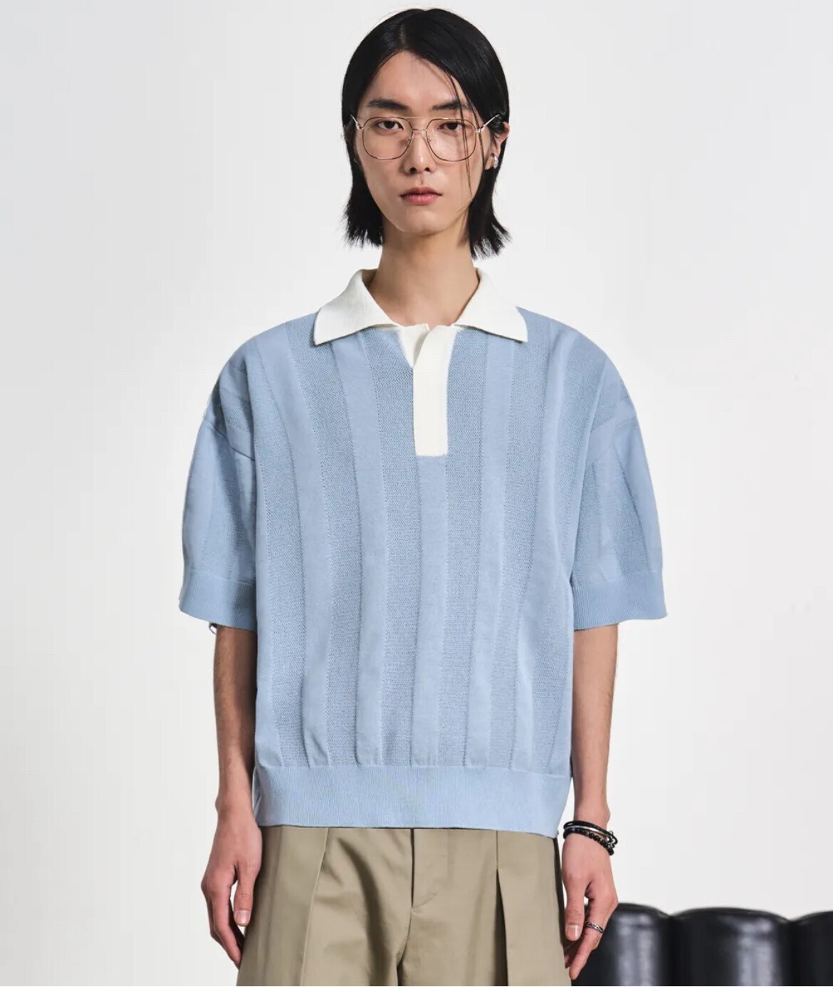 LMOOD Sailing scarf half knit