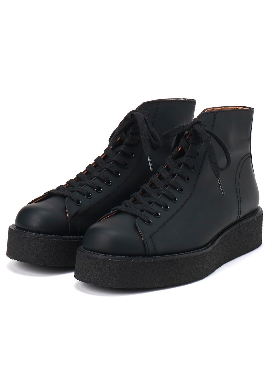Yohji Yamamoto POUR HOMME MAT GLASS LEATHER DEMI BOOTS