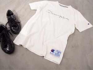 EMODA EMODA×Champion LOGOバイカラーコットンT/S