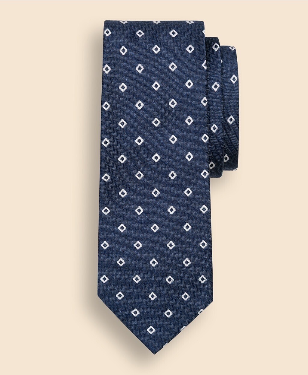 Brooks Brothers シルク スクエアモチーフ ジャカードタイ