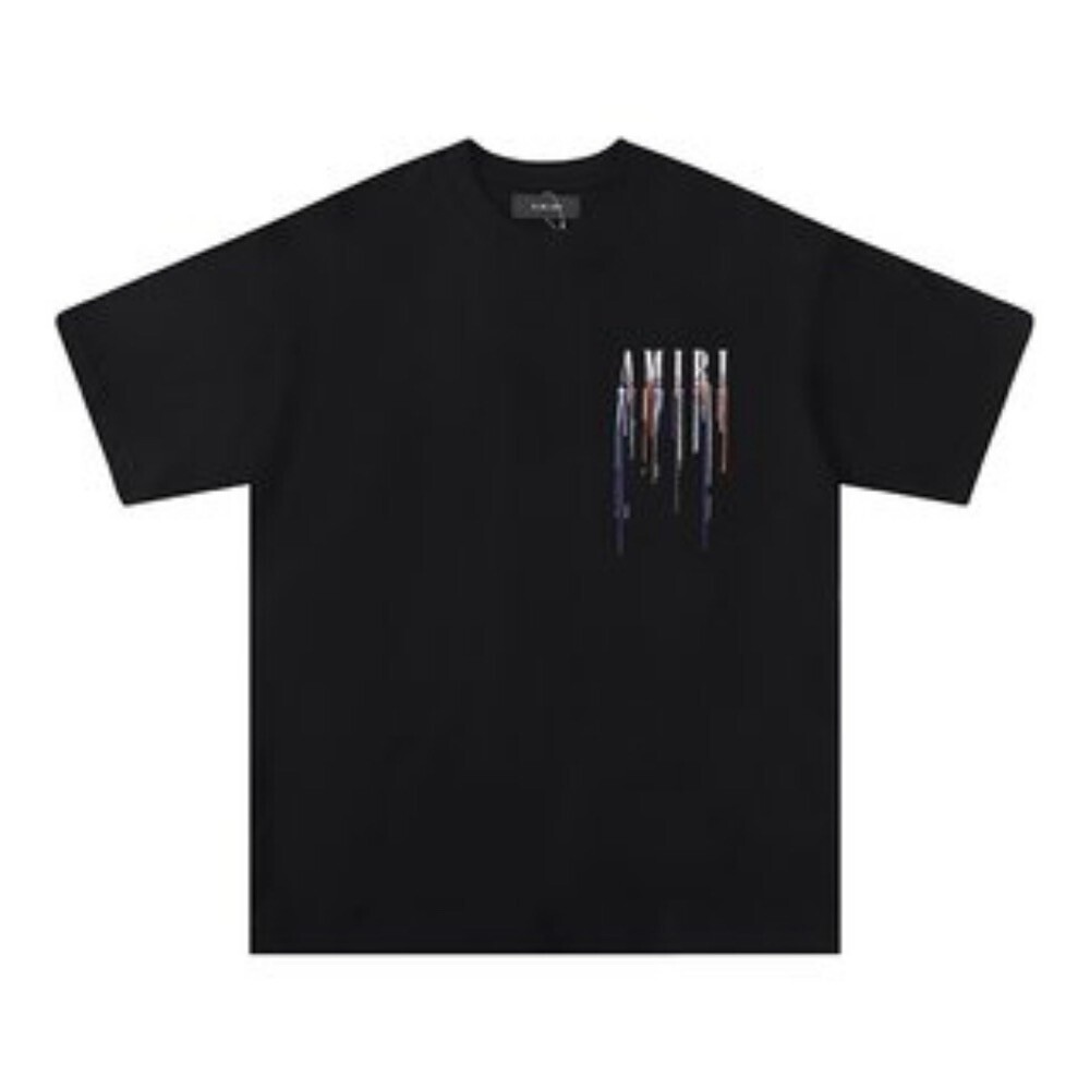 AMIRI Multi-color drop label round neck T-shirt for men