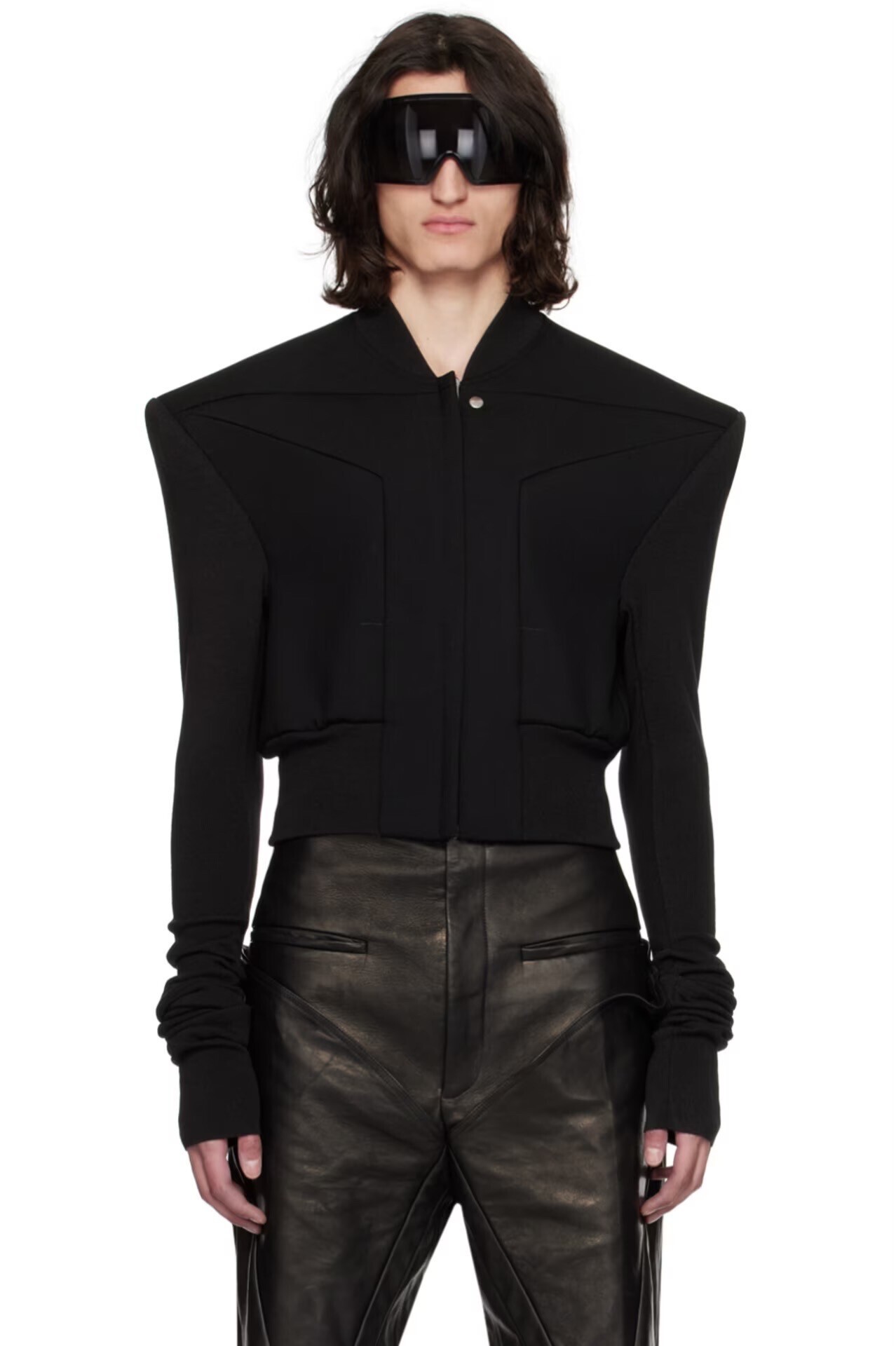 RICK OWENS ブラック Cobra フライト ボンバージャケット