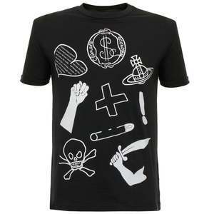 Vivienne Westwood Logo's Mix Classic Black T-Shirt