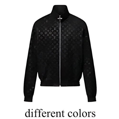 LOUIS VUITTON モノグラムデボス スエードトラックスーツジャケット
