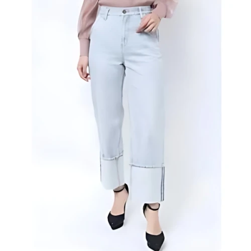 RESEXXY ロールアップデニムパンツ