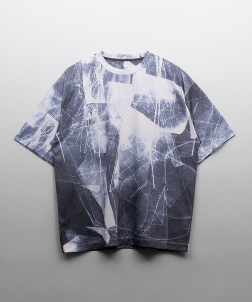 MAISON SPECIAL Abstract Prime-Over Crew Neck T-Shirt