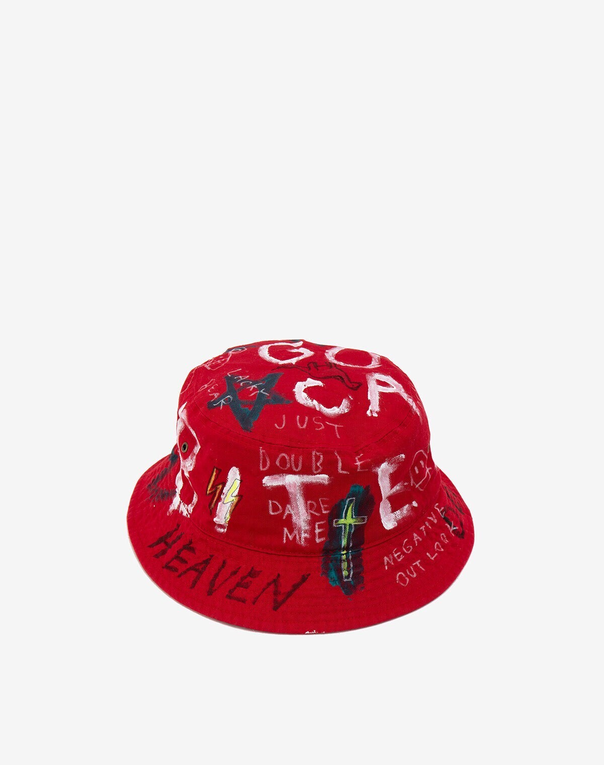 guernika HAND PAINTED HAT / RED