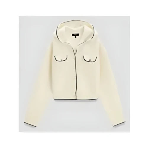 Theory Lana Mouline Tweed Cardi