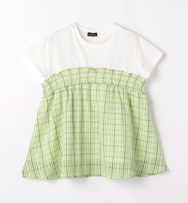 green label relaxing TJ シアーチェック ドッキング プルオーバー