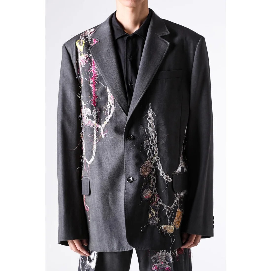 doublet Embroidered Chain Tailored Jacket (Chacorl)