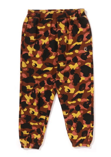 A BATHING APE 1ST CAMO ONE POINT RELAXED FIT SWEAT PANTS